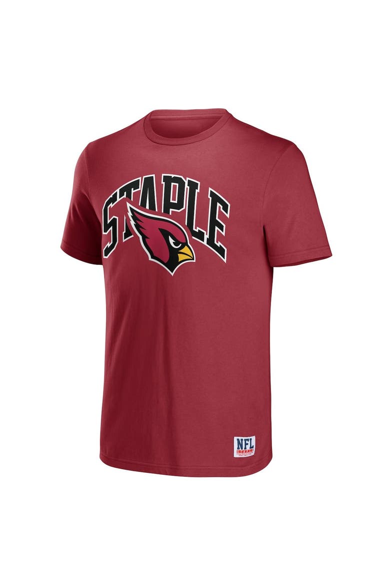 Men's NFL x Staple Cardinal Arizona Cardinals Logo Lockup T-Shirt, Alternate, color, Cardinal