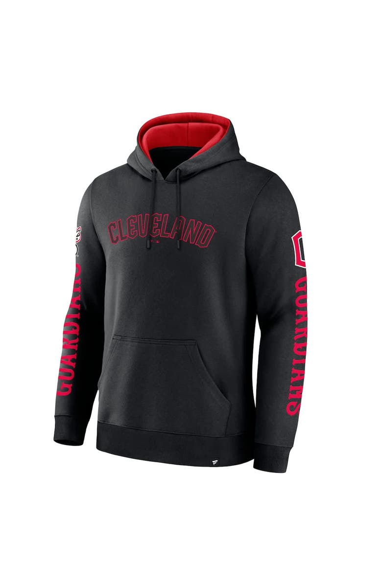 FANATICS Men's Fanatics  Black Cleveland Guardians Big City Legacy Fleece Pullover Hoodie, Alternate, color, 