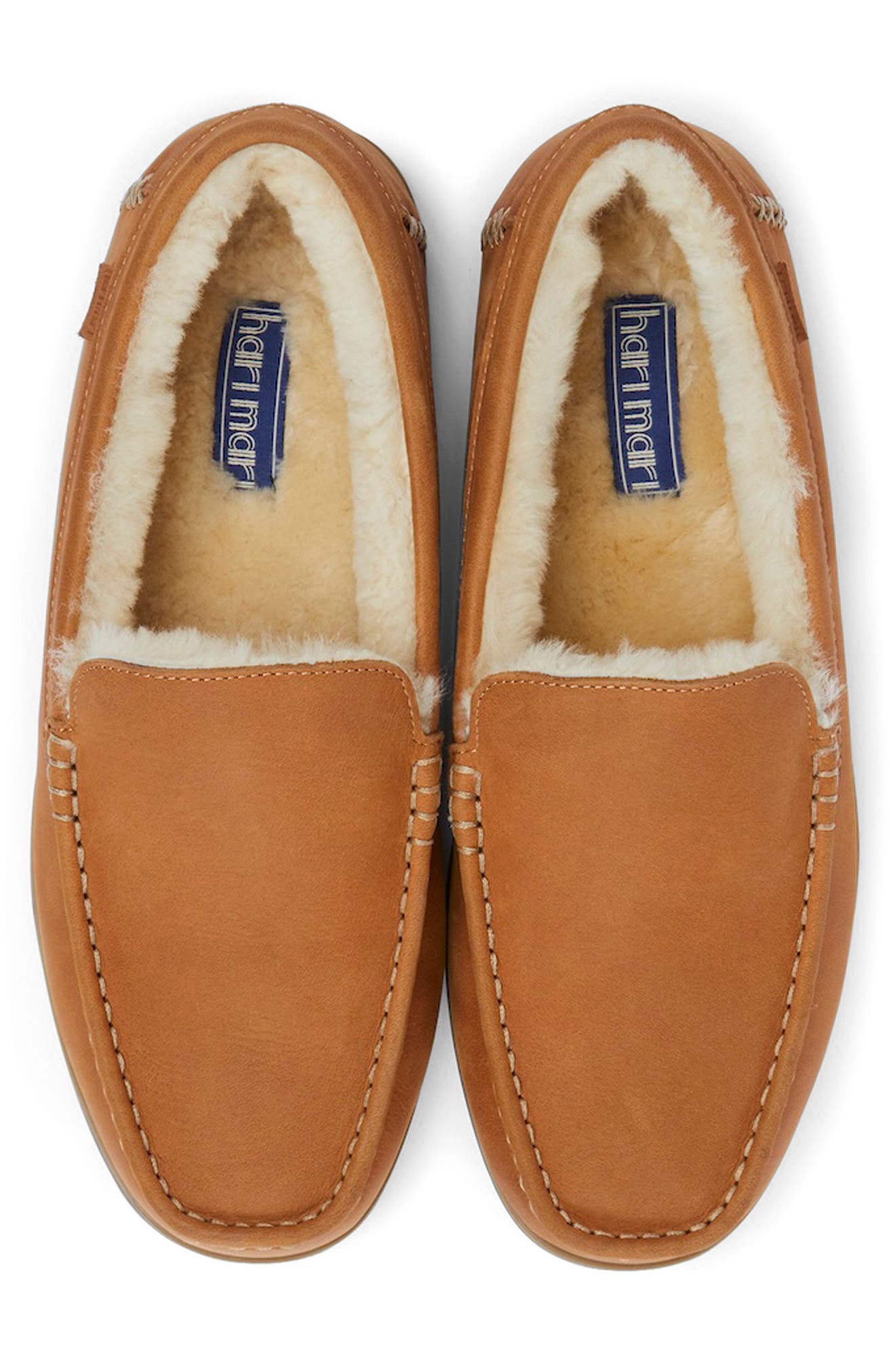 hari mari Hacienda LX Genuine Shearling Lined Slipper, Alternate, color, Chestnut