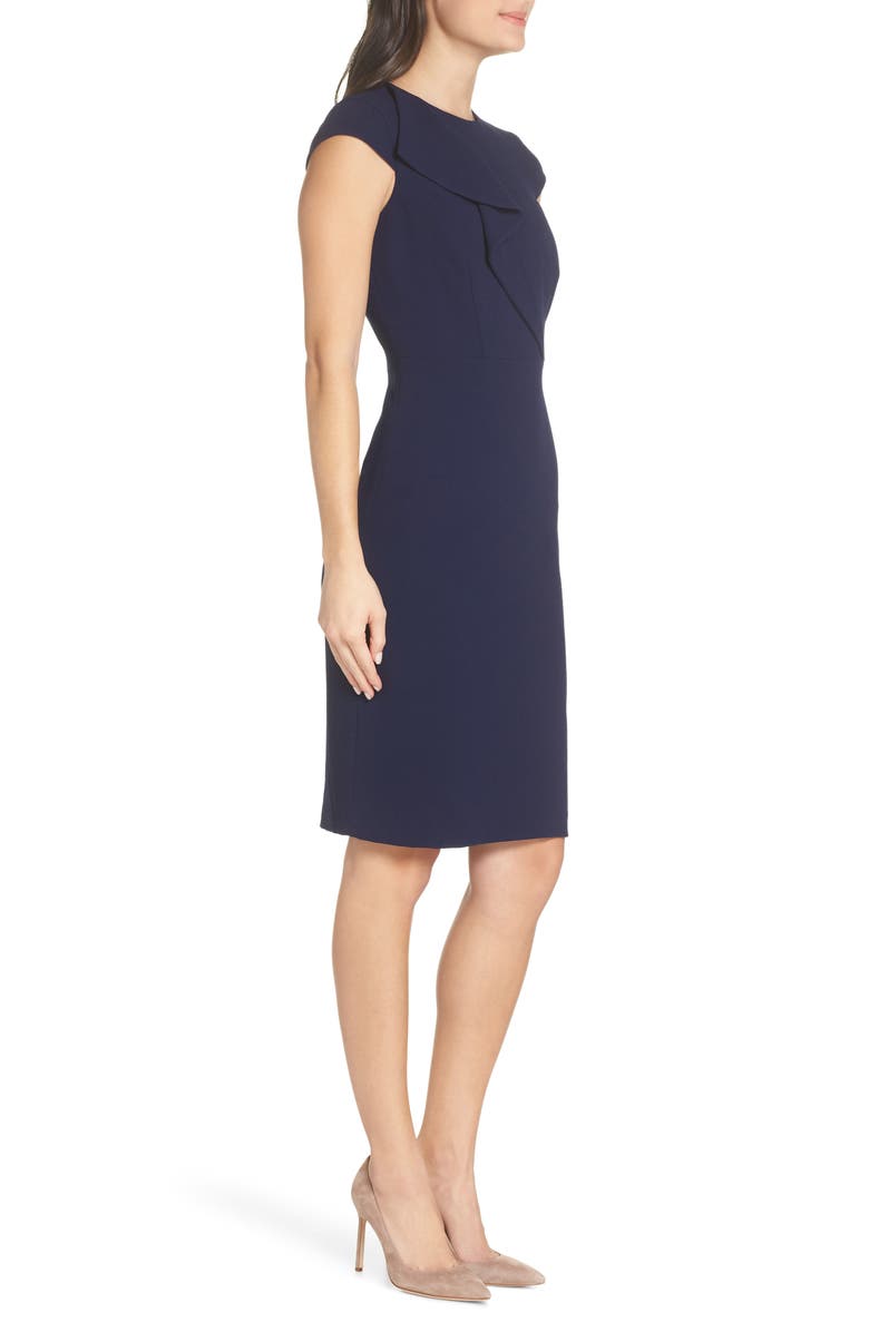 Harper Rose Ruffle Detail Sheath Dress, Alternate, color,