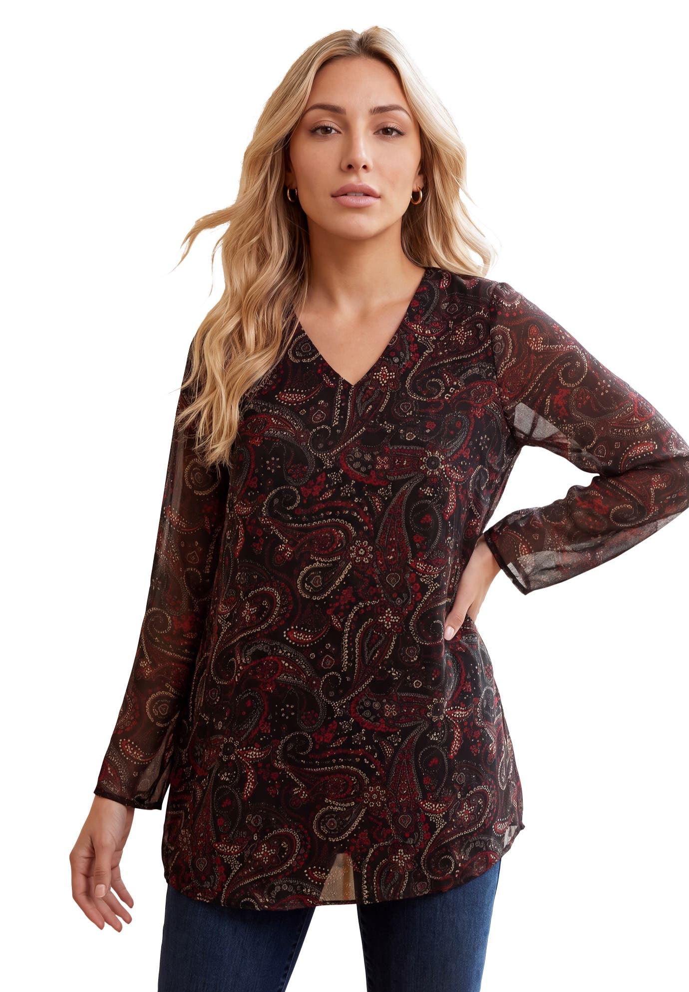 selected BLACK FLORAL PAISLEY