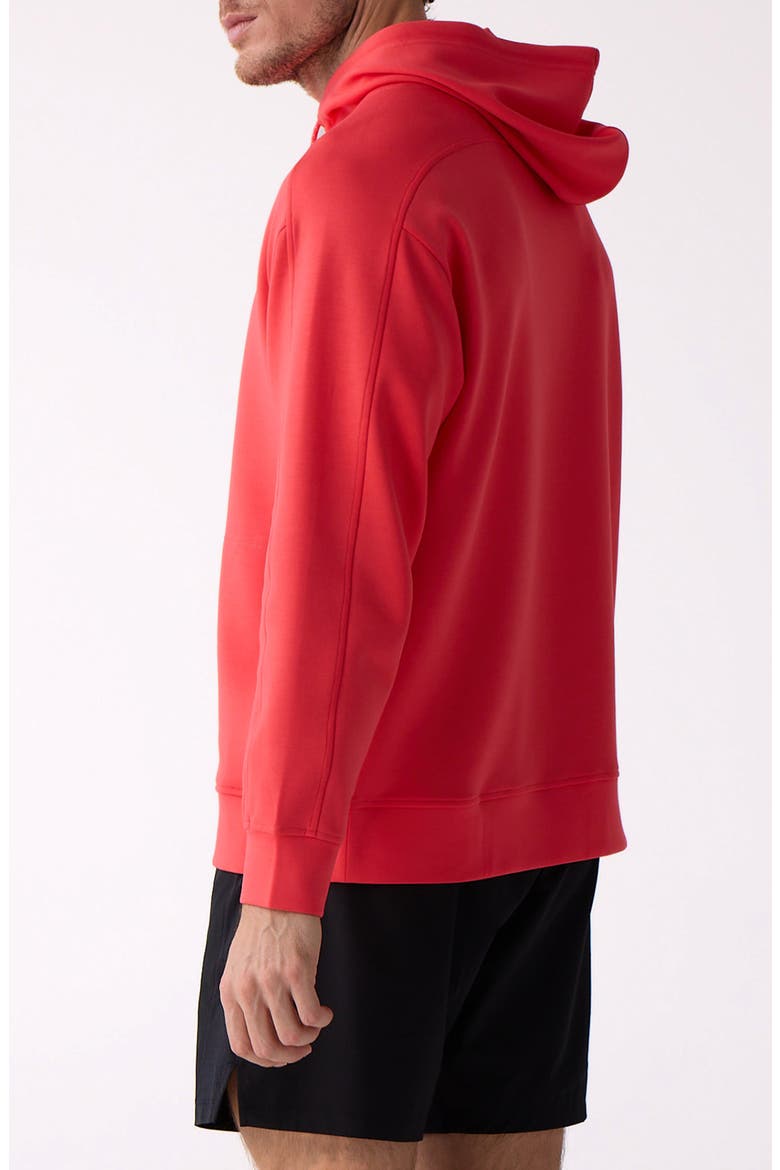 Après Men's Hooded Sweatshirt, Alternate, color, Sunset Coral
