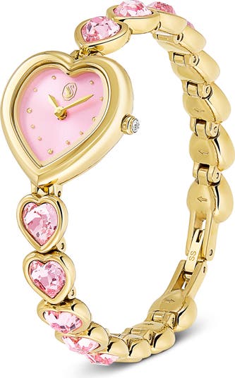 SWAROVSKI Idyllia Heart ウォッチ Swarovski Idyllia Heart Crystal Bracelet Watch, 22mm | Nordstrom