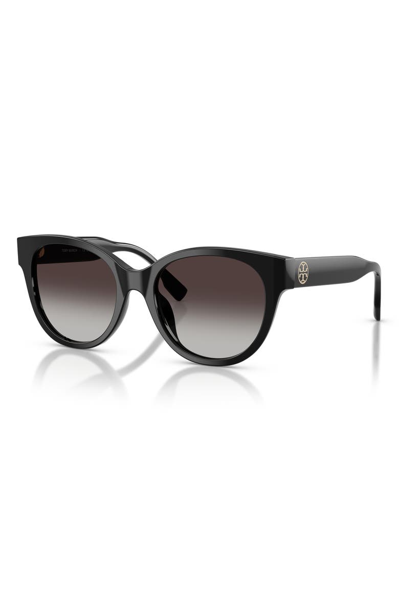 Tory Burch 54mm Phantos Sunglasses, Alternate, color, Black / Black