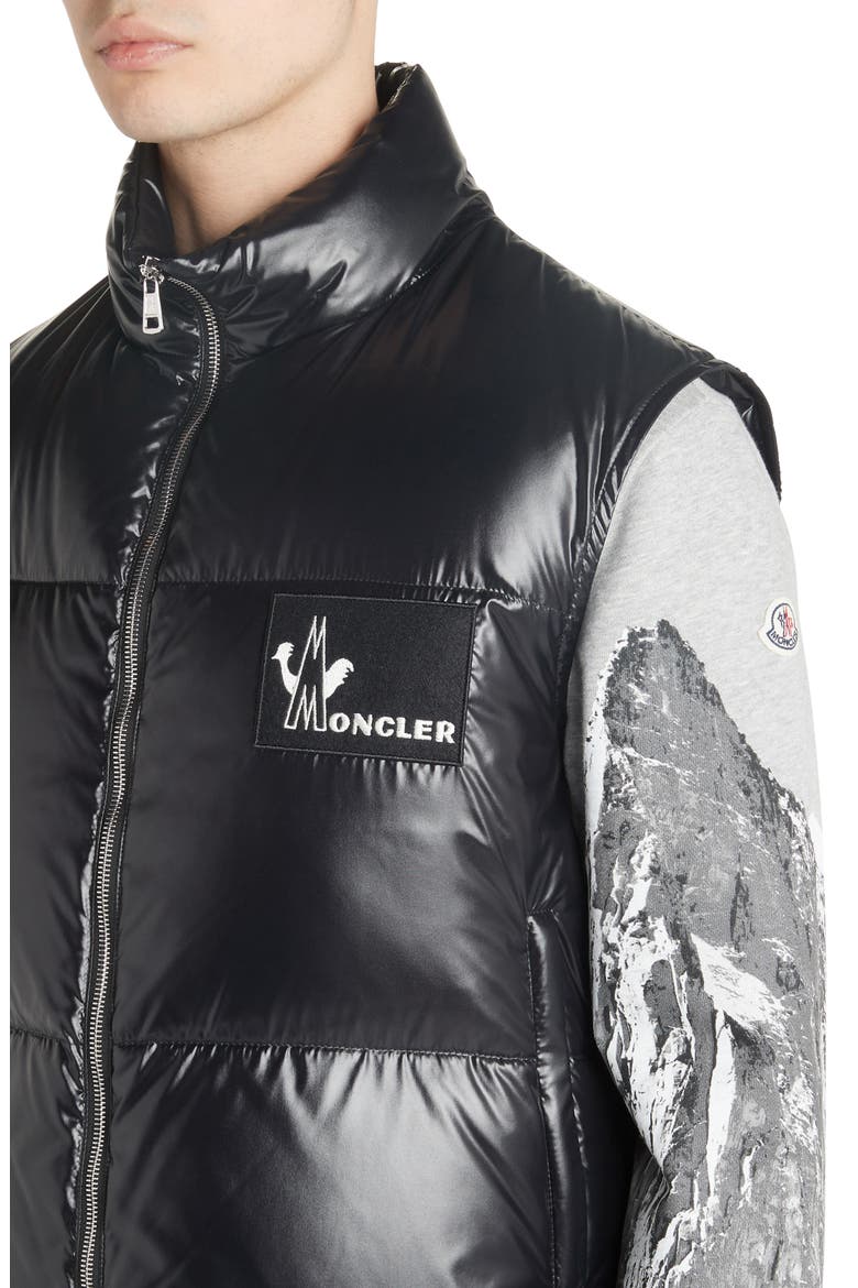 Banker Down Vest, Alternate, color, BLACK