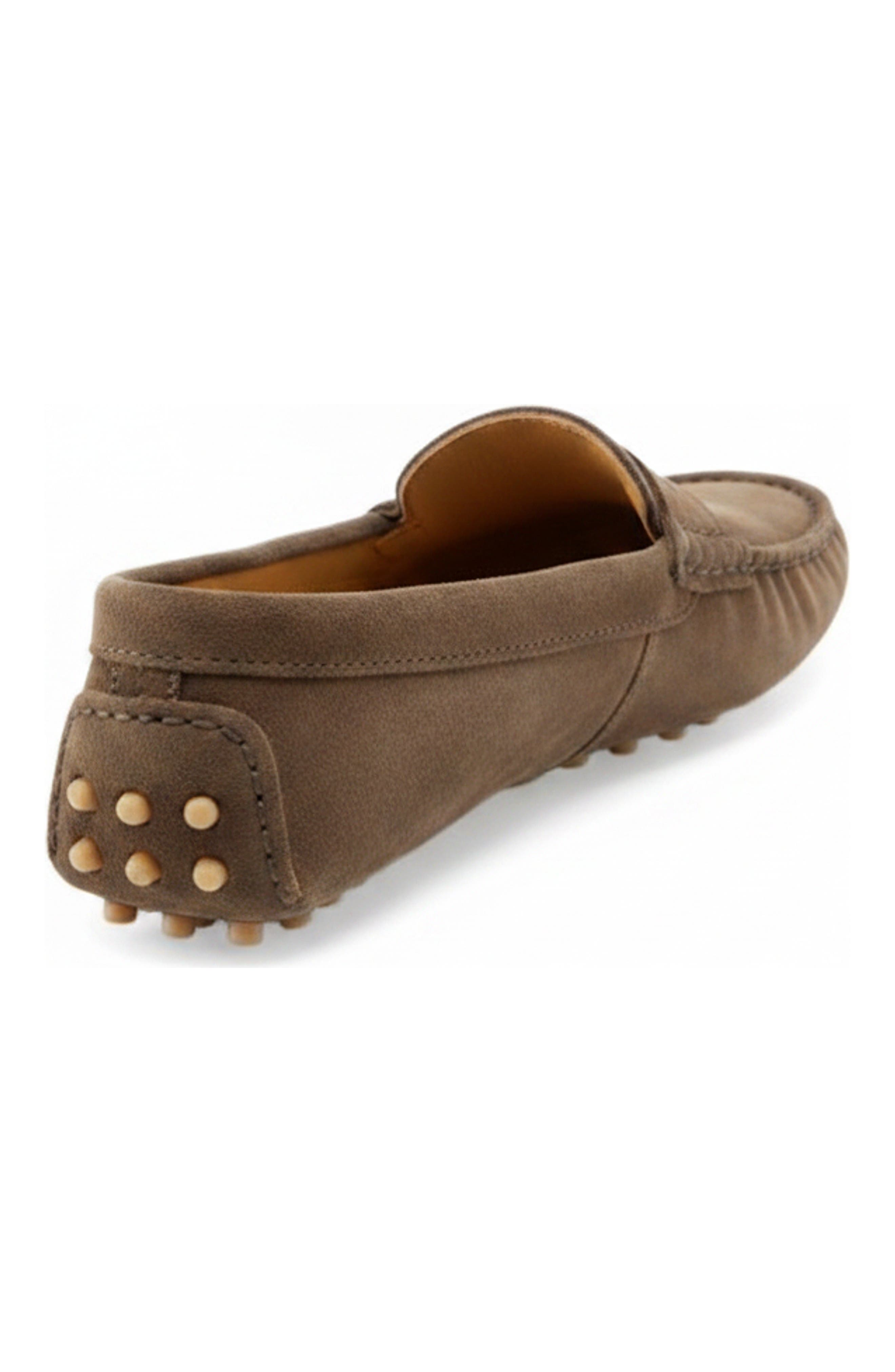 Oporto Moccasin Loafer, Alternate, color, Brown Suede