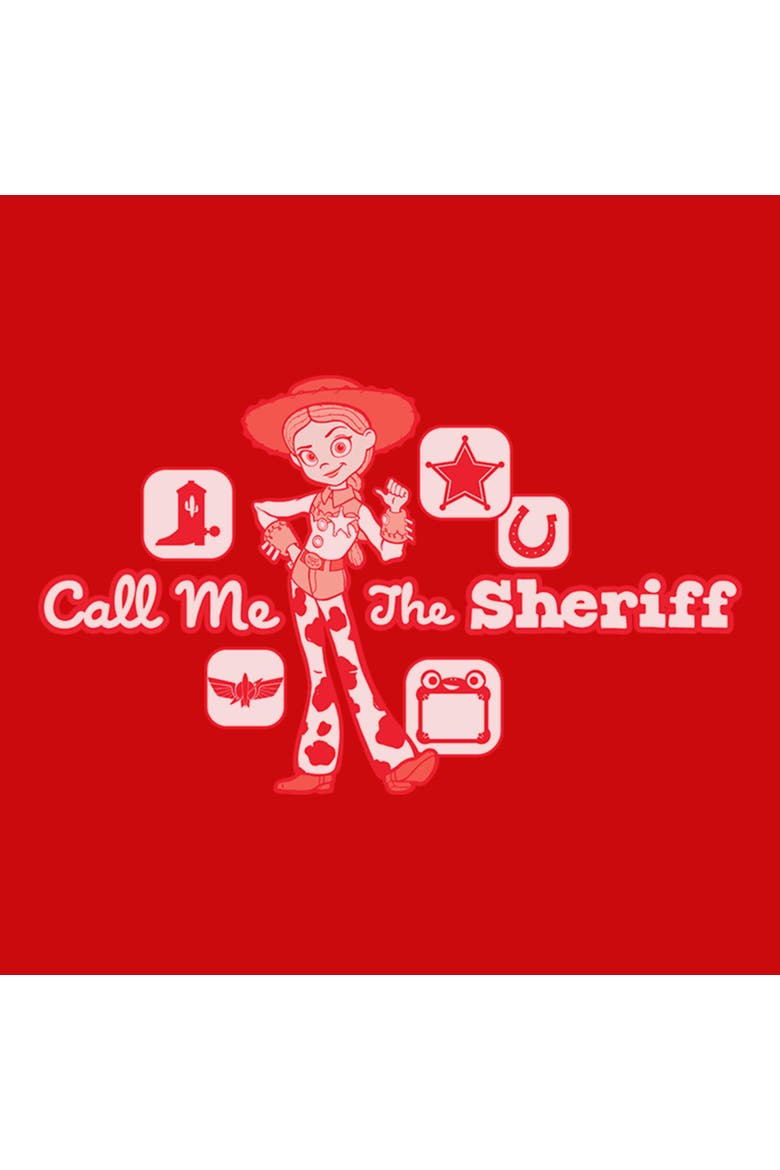Boy's Toy Story 5 Call Me The Sheriff  Graphic T-Shirt, Alternate, color, Red