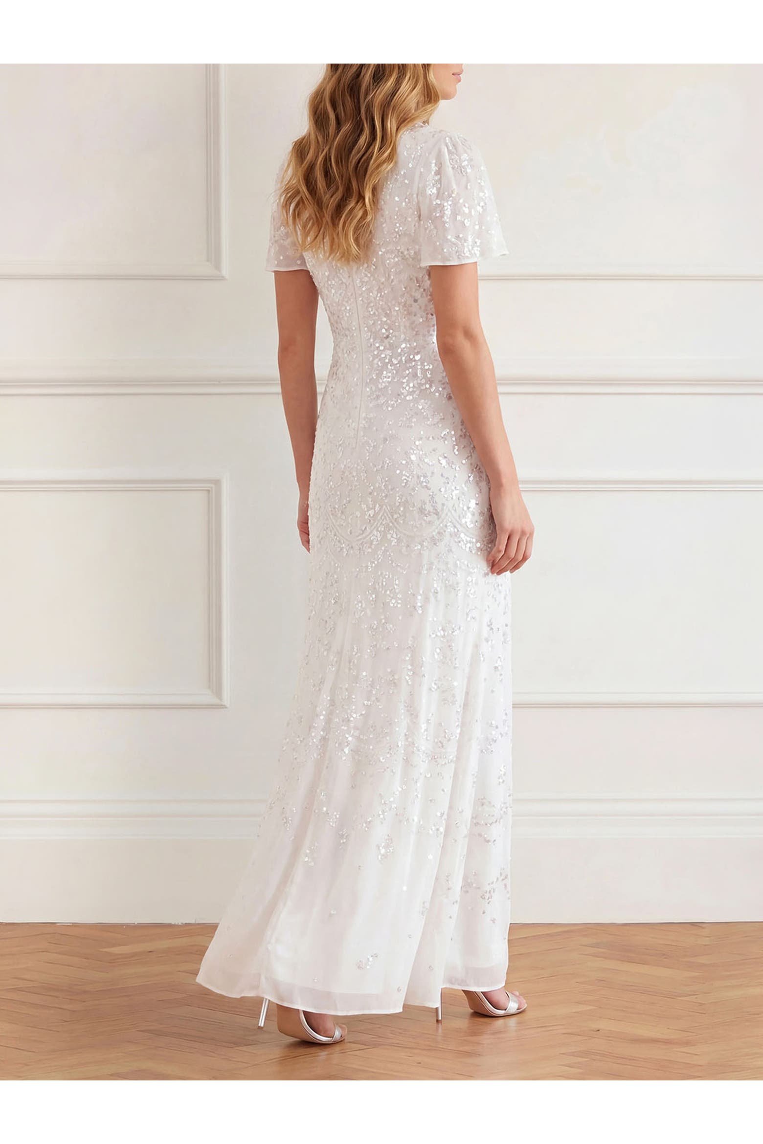 Short Syringes Needle & Thread Freya Georgette Short Sleeve Maxi Gown (Women) | Nordstrom