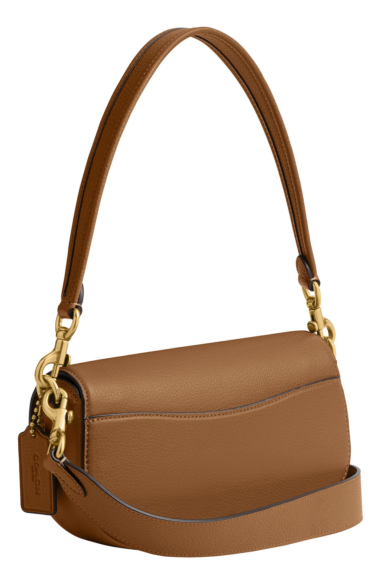 Pebbled Crossbody Bag (Nordstrom Exclusive), Alternate, color, HONEY BROWN