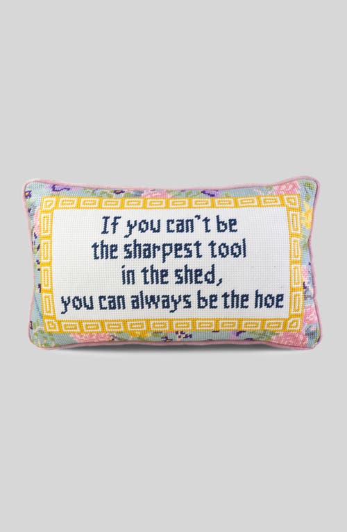 Furbish Sharpest Tool Needlepoint Pillow In Multi