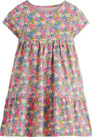 Mini Boden Kids' Ariel Tiered Cotton Jersey T-Shirt Dress