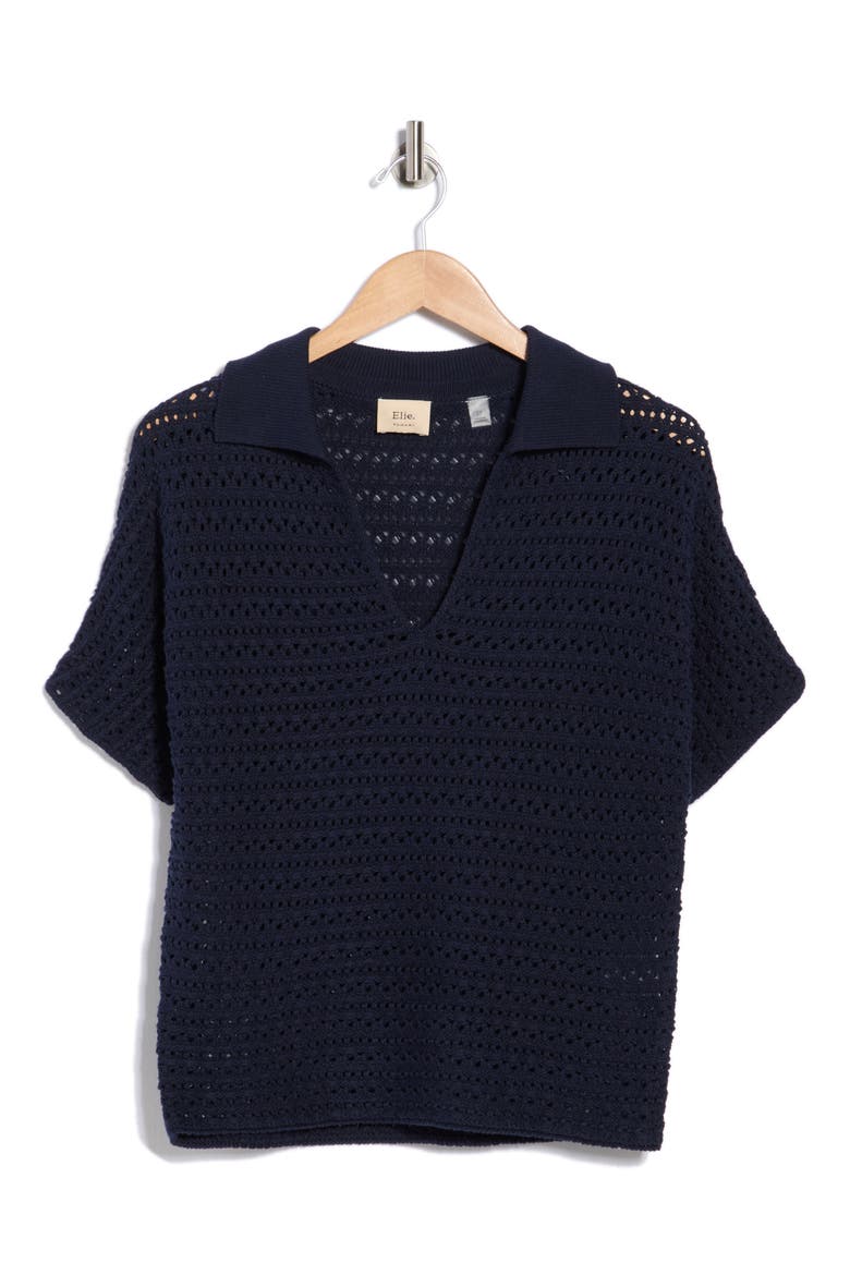 Knit Dolman Sleeve Sweater, Alternate, color, NAVY