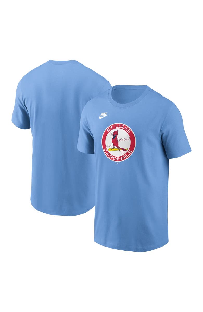 Nike Men's Nike Light Blue St. Louis Cardinals Cooperstown Collection Team Logo T-Shirt, Main, color, 