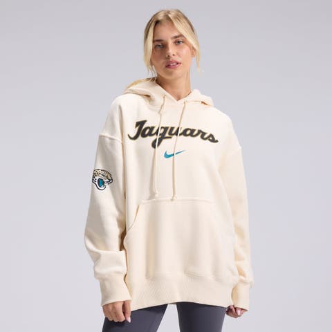 Women's Nike Natural Jacksonville Jaguars 2026 Rivalries Collection Oversized Pullover Hoodie