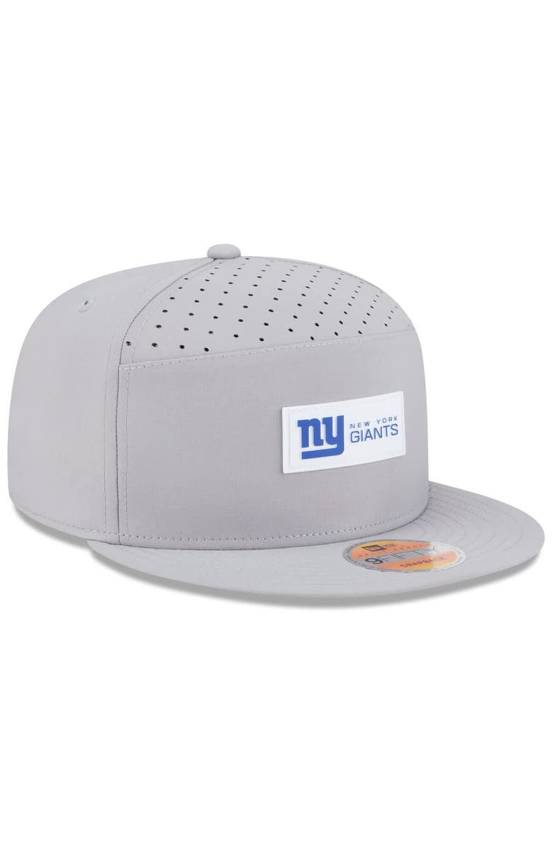 New Era Men's New Era Gray New York Giants 2025 Sideline Split Panel 9FIFTY Snapback Hat, Alternate, color, Gray