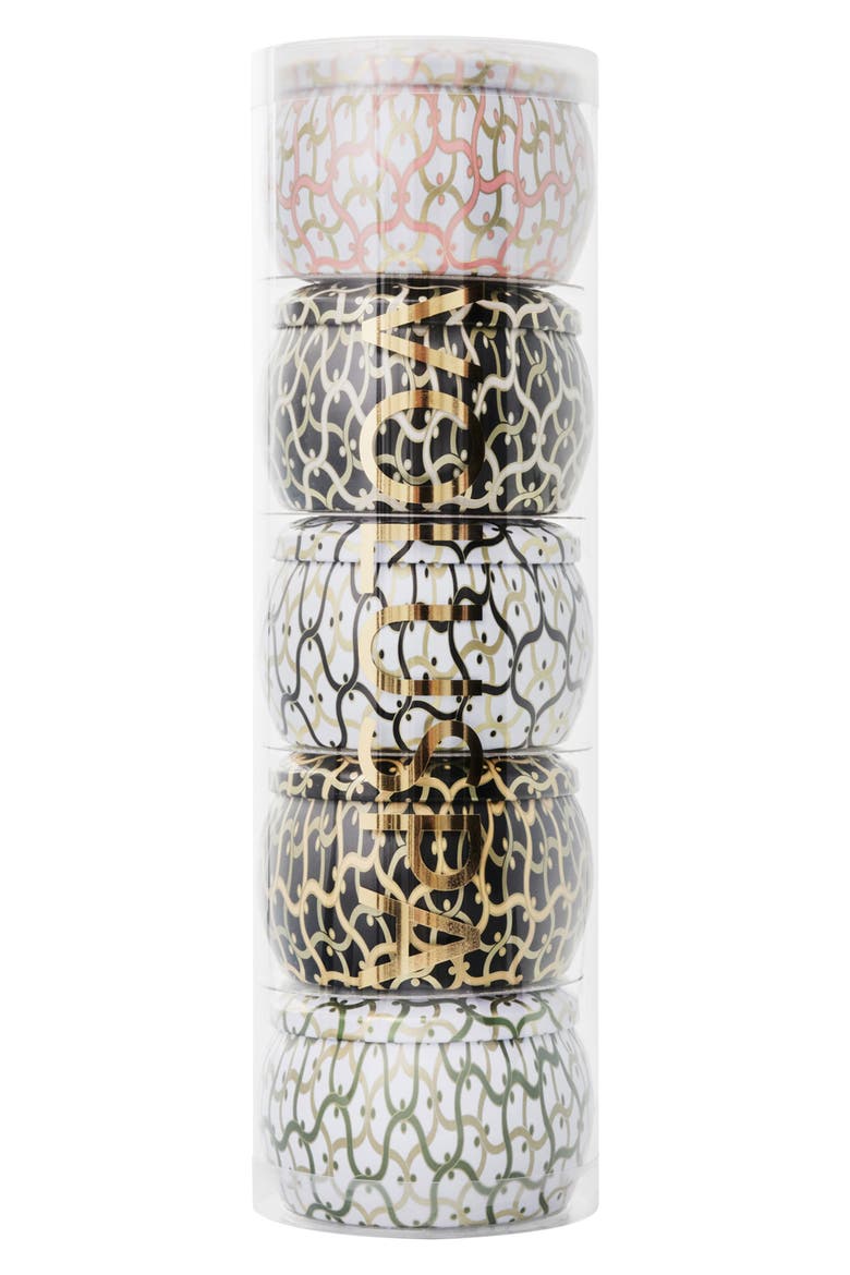 Maison Set of 5 Mini Tin Candles, Alternate, color, PINK