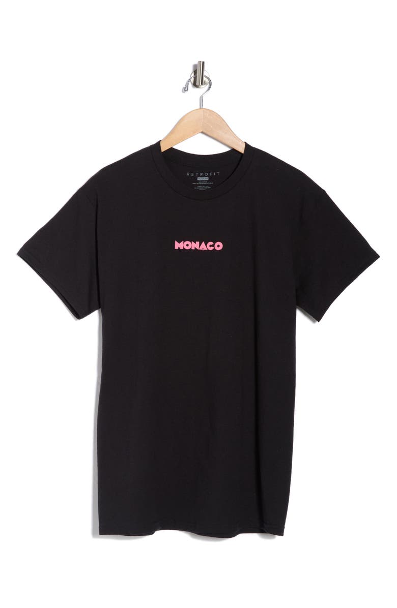 RETROFIT Monaco Graphic Tee, Main, color, Black