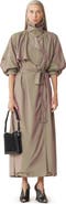 Lanvin Flowing Taffeta Trench Coat
