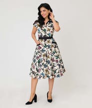 Unique Vintage 1950s Hedda Swing Dress