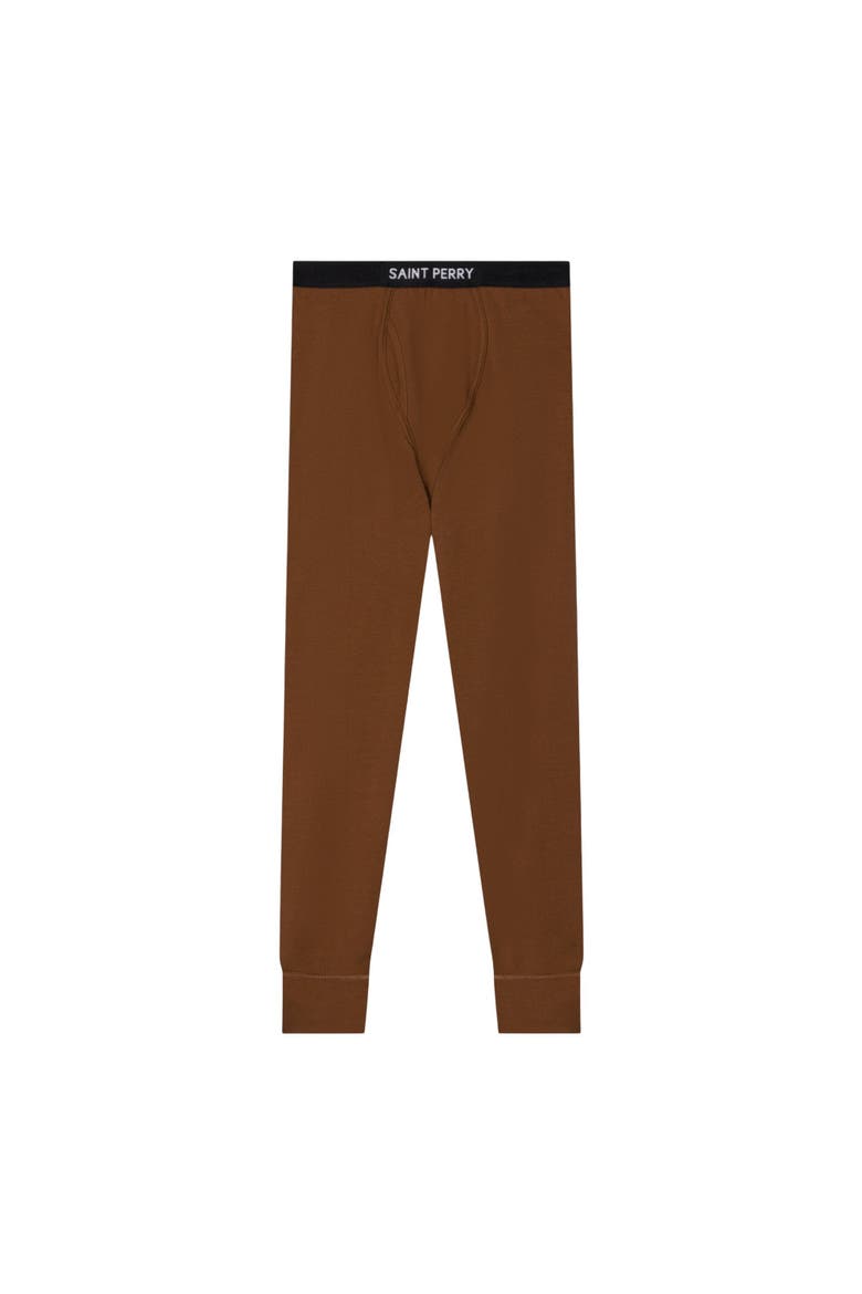 Cotton Long Johns, Main, color, Brown