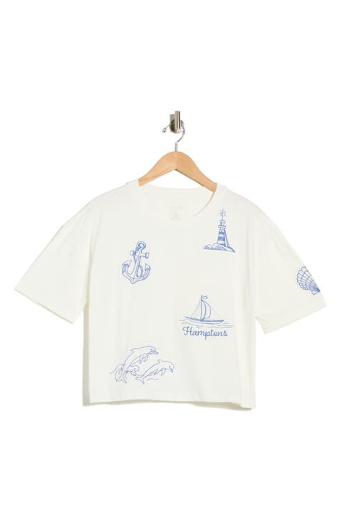 Hamptons Nautical Icons T-Shirt