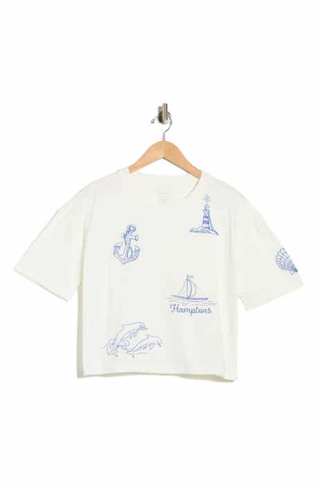 Hi Res Hamptons Nautical Icons T-Shirt