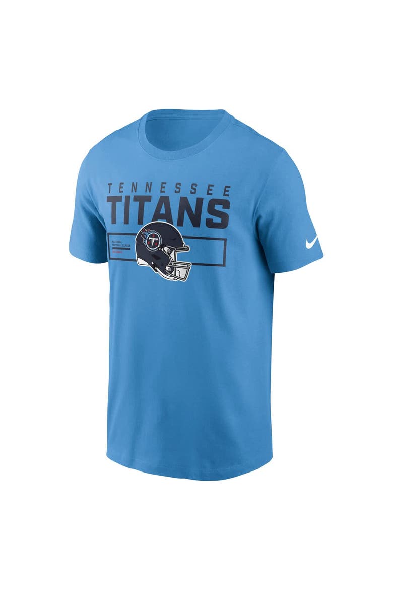 Men's Nike Light Blue Tennessee Titans Primetime Helmet Essential T-Shirt, Alternate, color, Light Blue