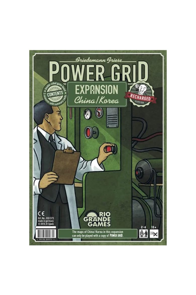 Power Grid China/Korea Expansion (Recharged Version), Green, Main, color, Multicolored