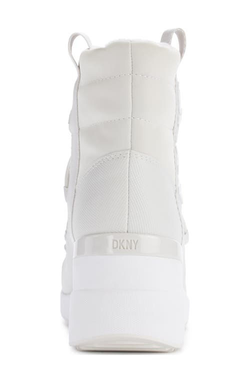 Dkny Perla Wedge Bootie In White