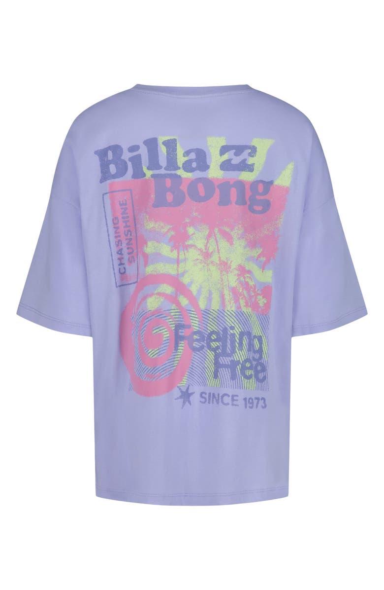 Billabong Kids' Sound Oversize Cotton Graphic T-Shirt, Alternate, color, Baby Lavender