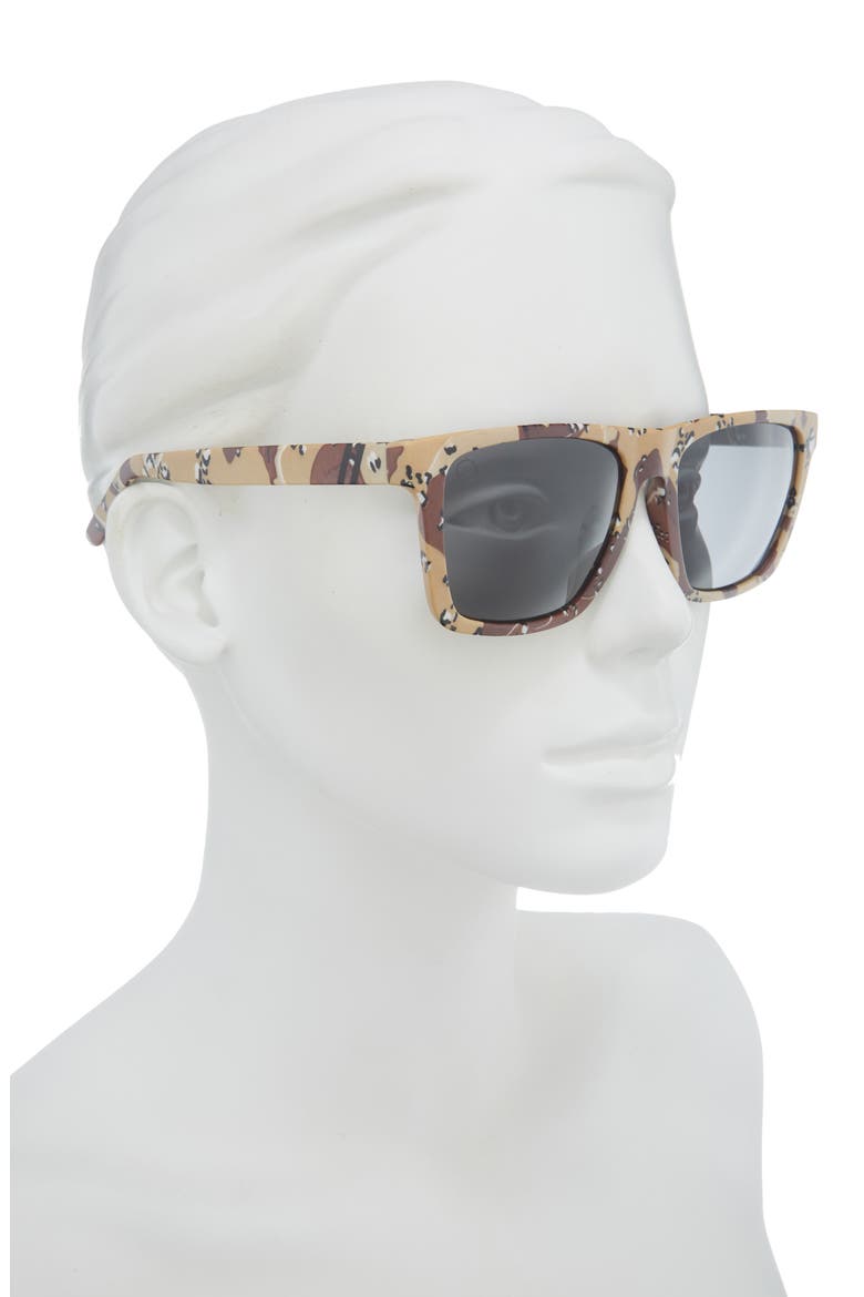54mm Romeo Polarized Square Sunglasses, Alternate, color, DESERT CAMO
