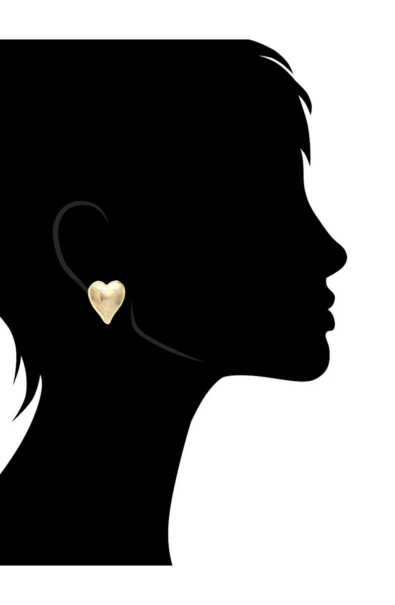 RIVKA FRIEDMAN Puffy Heart Stud Earrings, Alternate, color, Gold