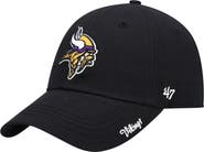 '47 Women's '47 Black Minnesota Vikings Miata Clean Up Secondary Adjustable Hat