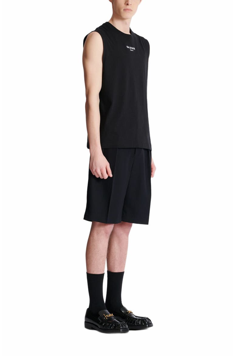 Paris Embroidered Vest Top, Main, color, Black