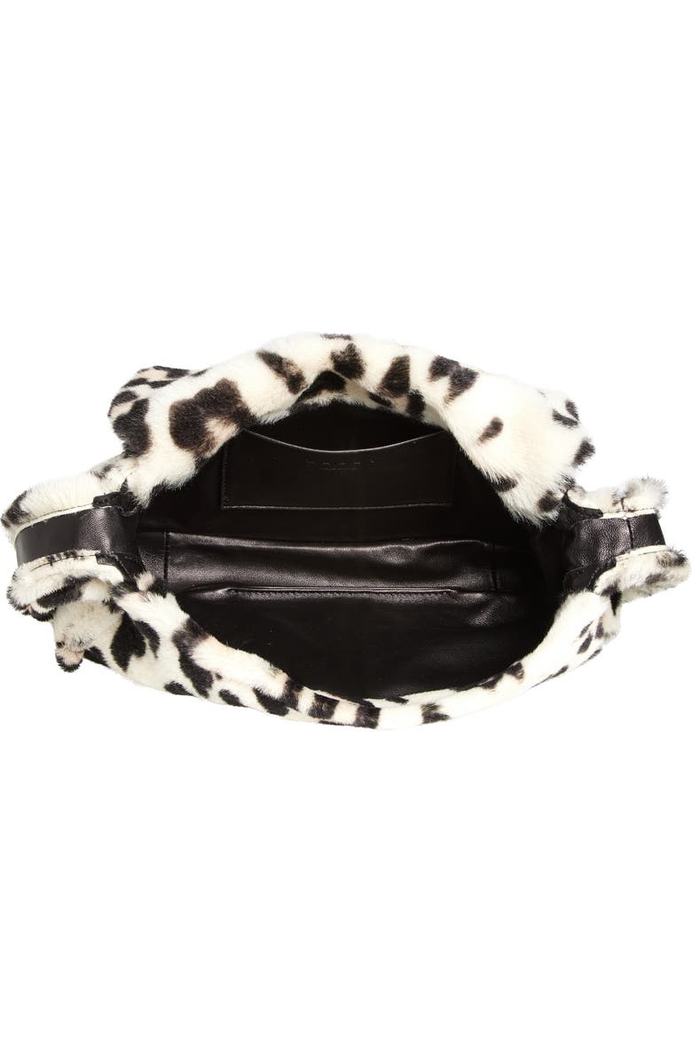 Marni Medium Trunkaroo Leopard Print Genuine Shearling Shoulder Bag, Alternate, color,