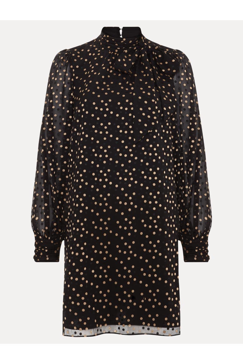Mabel Swing Mini Dress, Alternate, color, Black