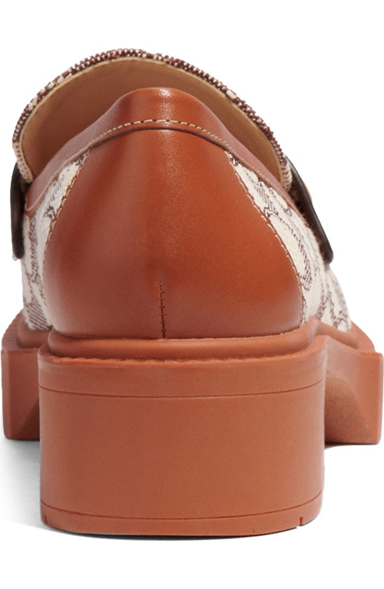 COACH Leah Textured Jacquard Platform Loafer, Alternate, color,