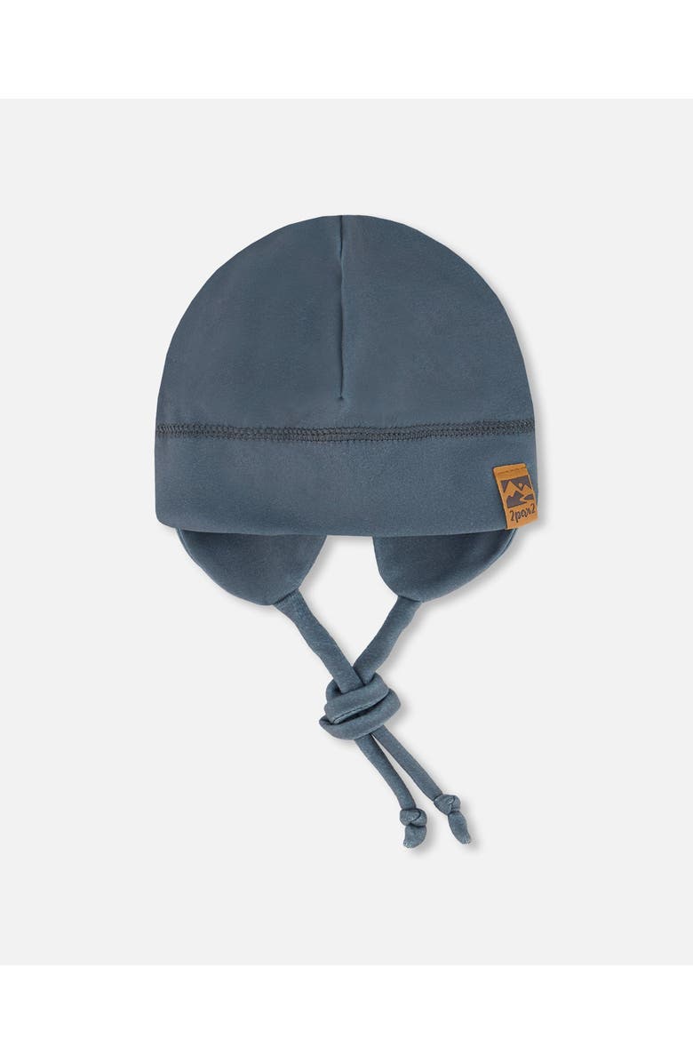 Deux par Deux Baby Boy's Baby Printed Mid-Season One-Piece Outerwear With Hat Blue And Gray, Alternate, color, 