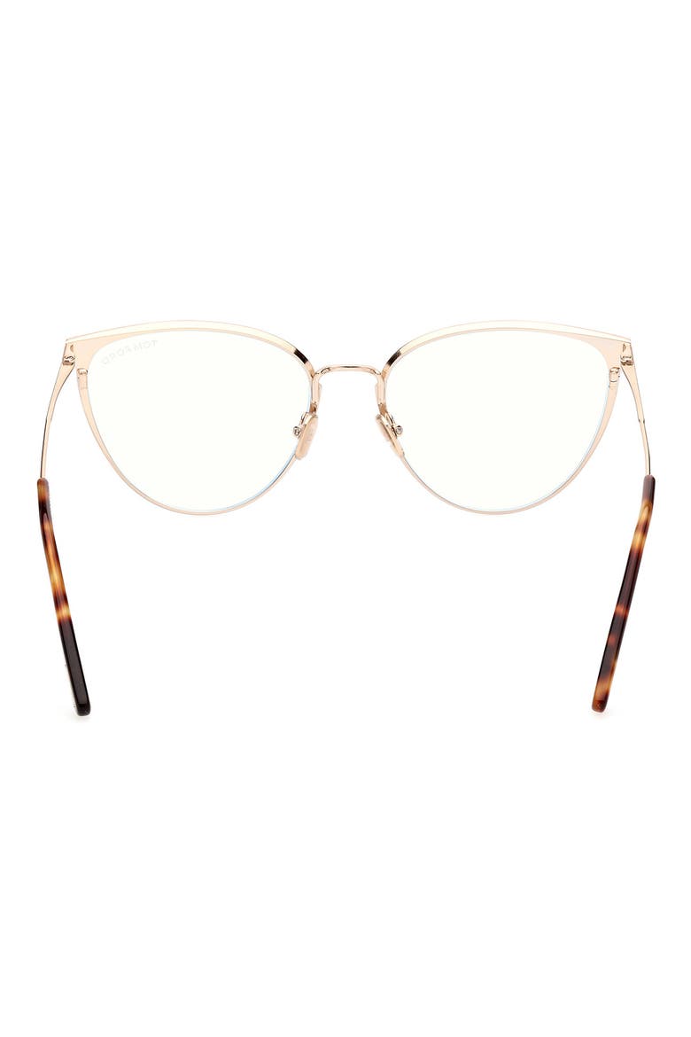 56mm Blue Light Blocking Glasses, Alternate, color, MATTE LIGHT BROWN
