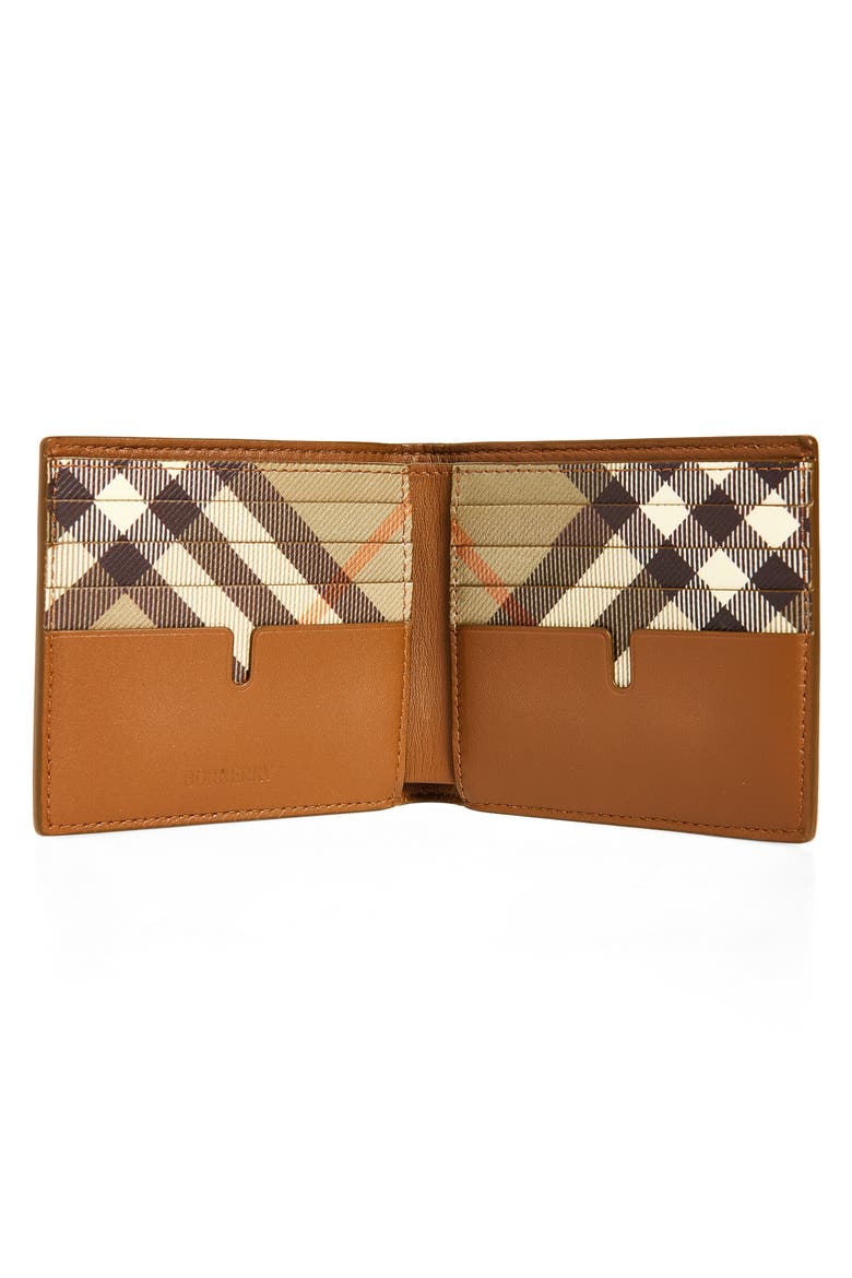 Bifold Leather Wallet, Alternate, color, FINCH BROWN/ HAZEL
