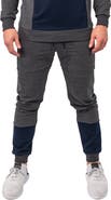 Maceoo Colorblock Stretch Cotton Joggers