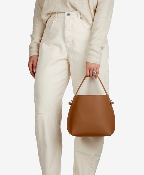 Gigi New York Selena Leather Bucket Bag In British Tan