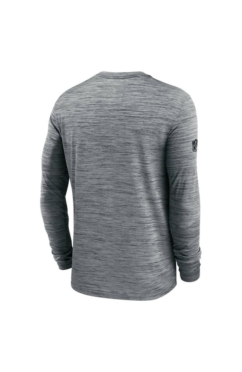 Nike Men's Nike Gray Las Vegas Raiders Sideline Velocity Performance Long Sleeve T-Shirt, Alternate, color, Gray