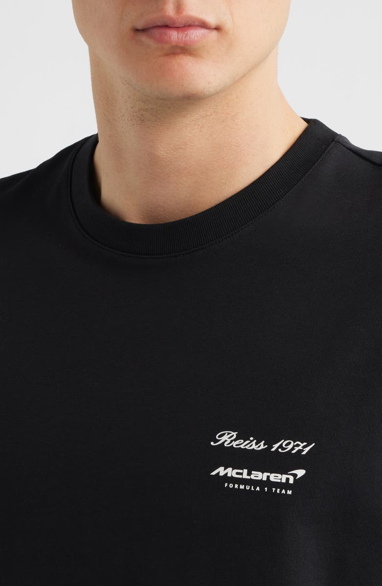 Reiss x McLaren Cotton T-Shirt, Alternate, color, Black