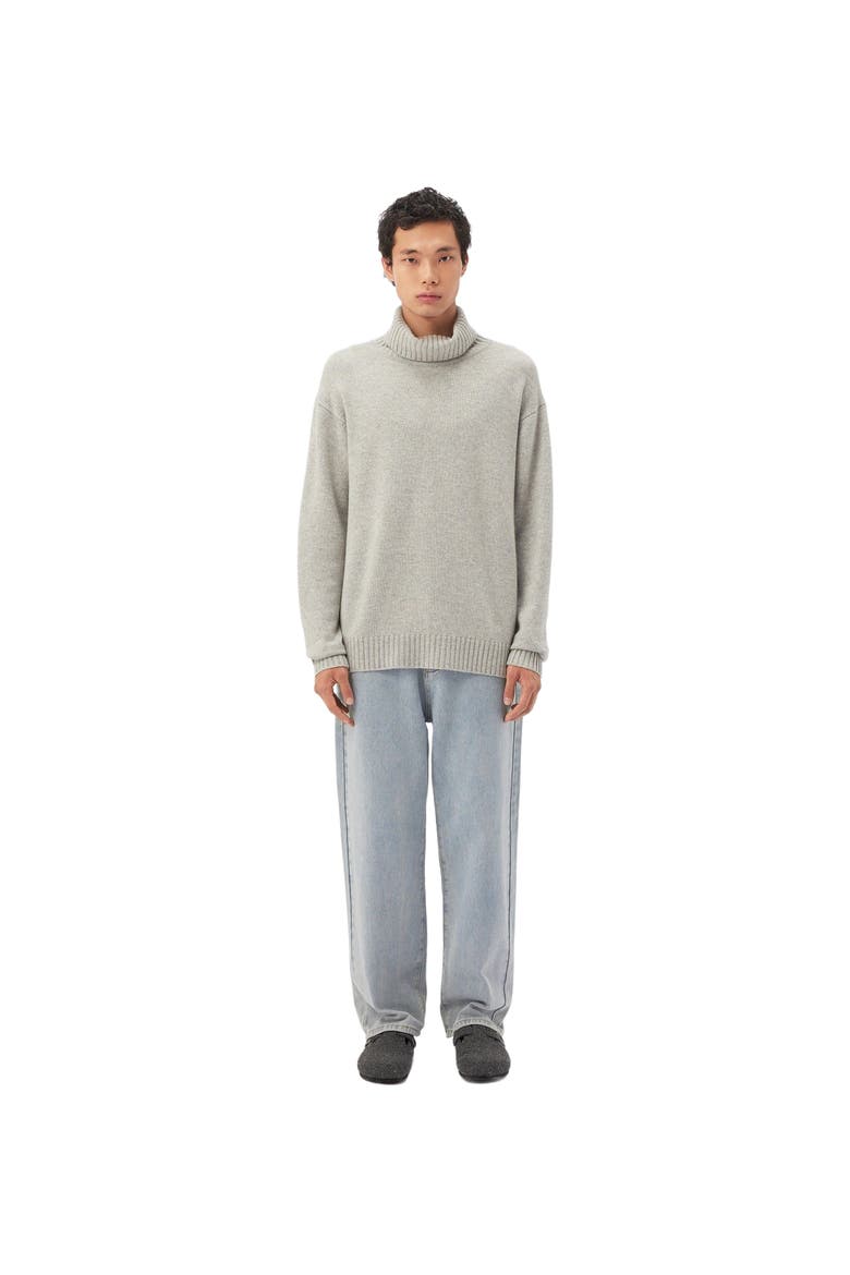 Men's Cashmere Turtleneck, Main, color, dawn blue