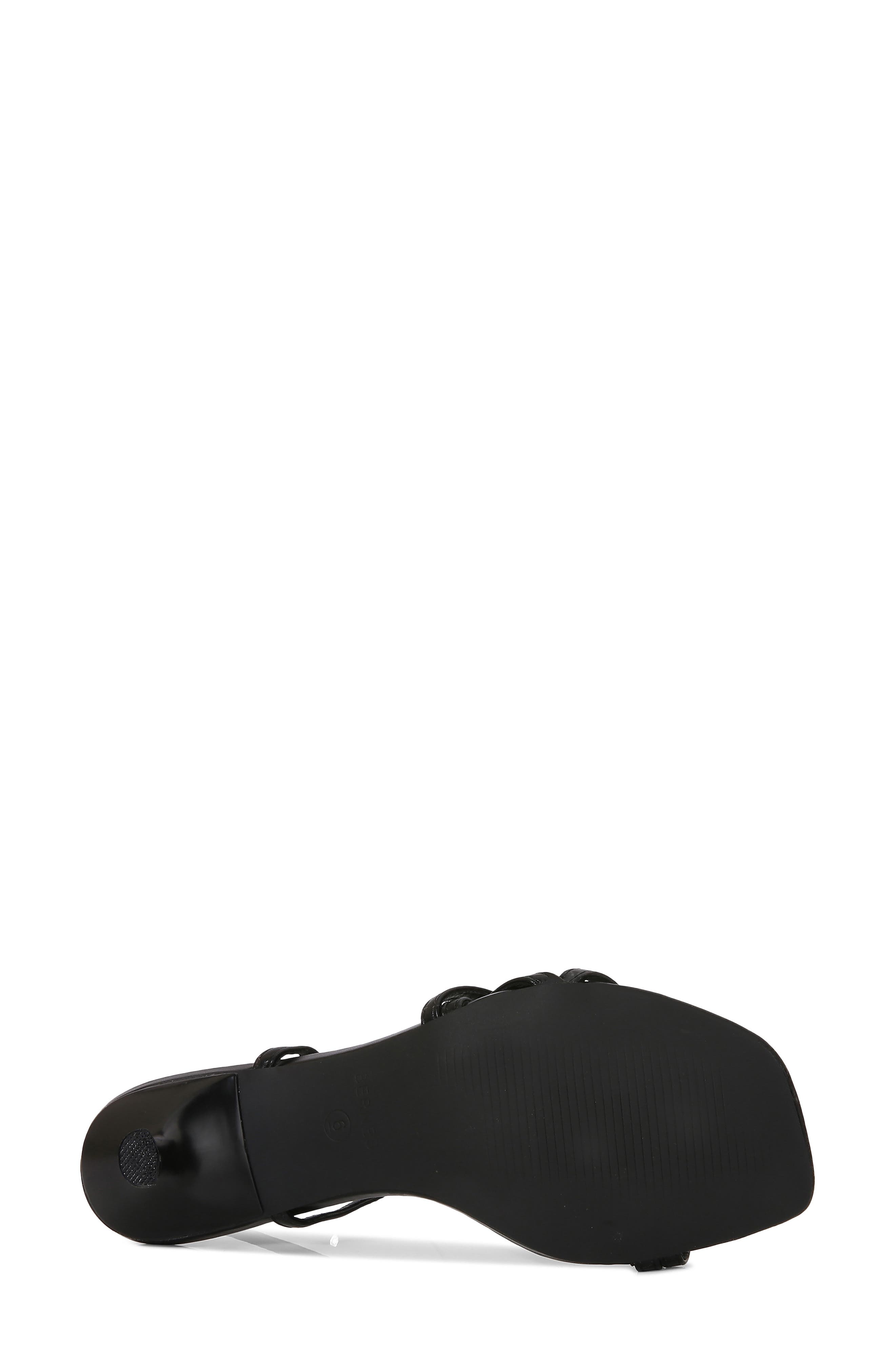 Joy Strappy Faux Leather Sandal, Alternate, color, BLACK