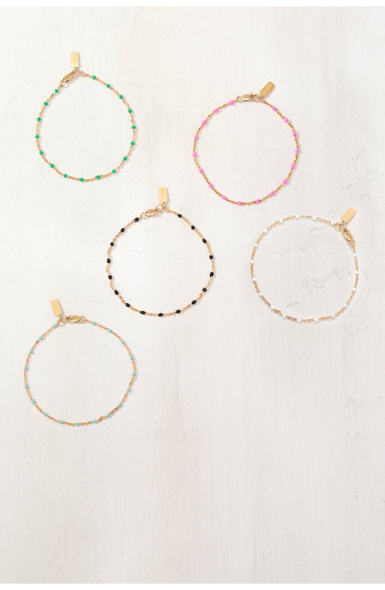 Set & Stones Kaz Bracelet, Alternate, color, Gold / Black