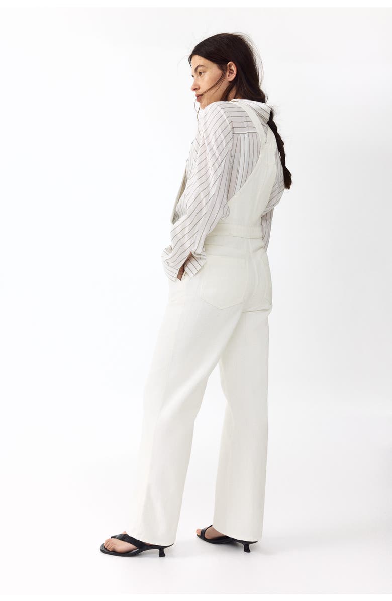 H&M Mama Before & After Denim Dungarees, Alternate, color, White