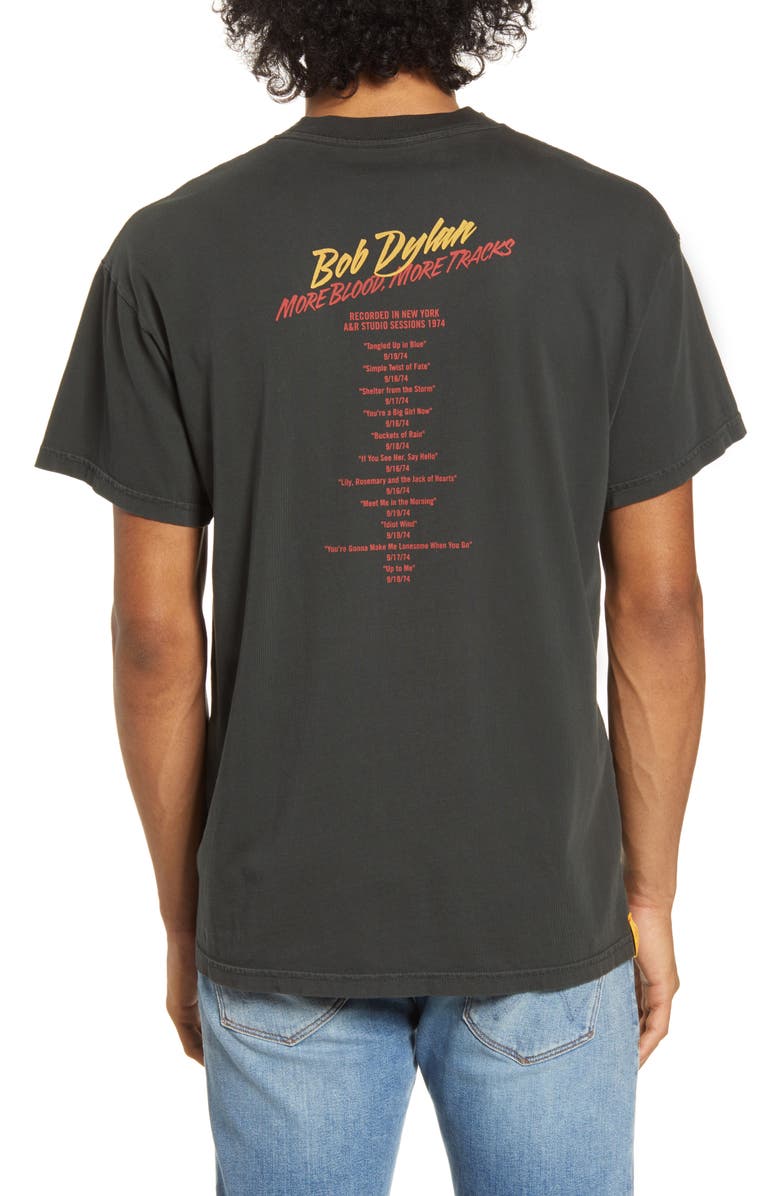 Barking Irons x Bob Dylan Rolling Thunder More Blood More Tracks Graphic T-Shirt, Alternate, color, 