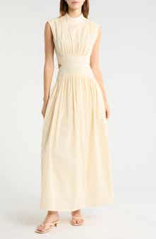 The Julianne Stripe Cotton Maxi Dress